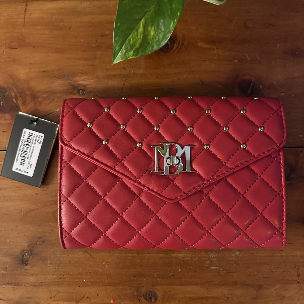Badgley Mishka Quilted Red Crossbody